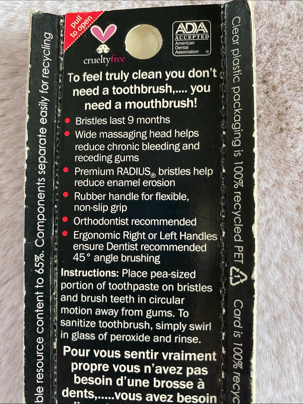 Scuba Left-Hand Soft Toothbrush — Purple - Picture 2 of 2